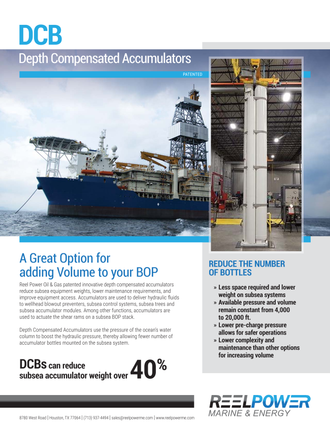 DCB Accumulators - Product Brochure Preview